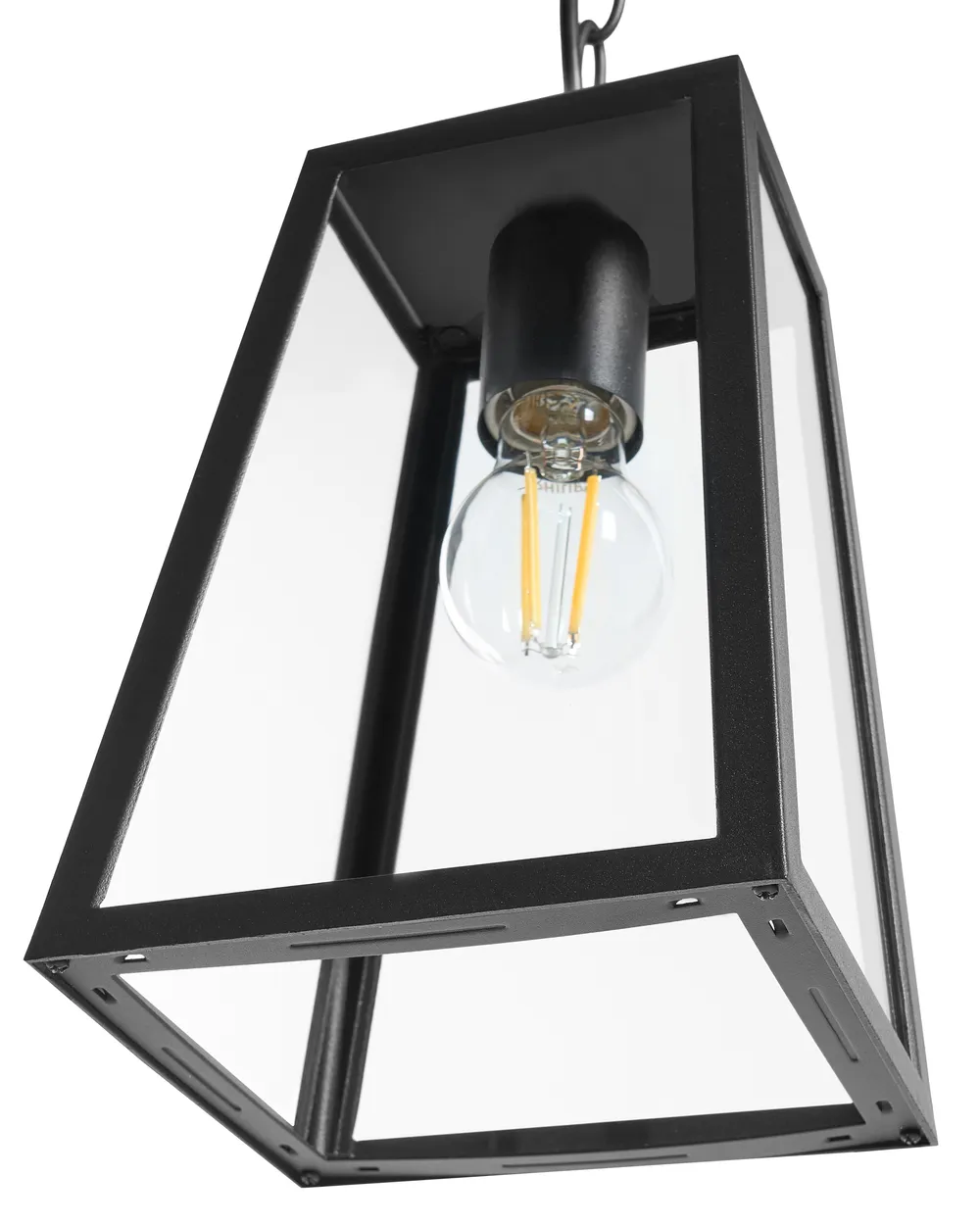 Lampada a sospensione da esterno VOLARJA Metallo Nero_1108115