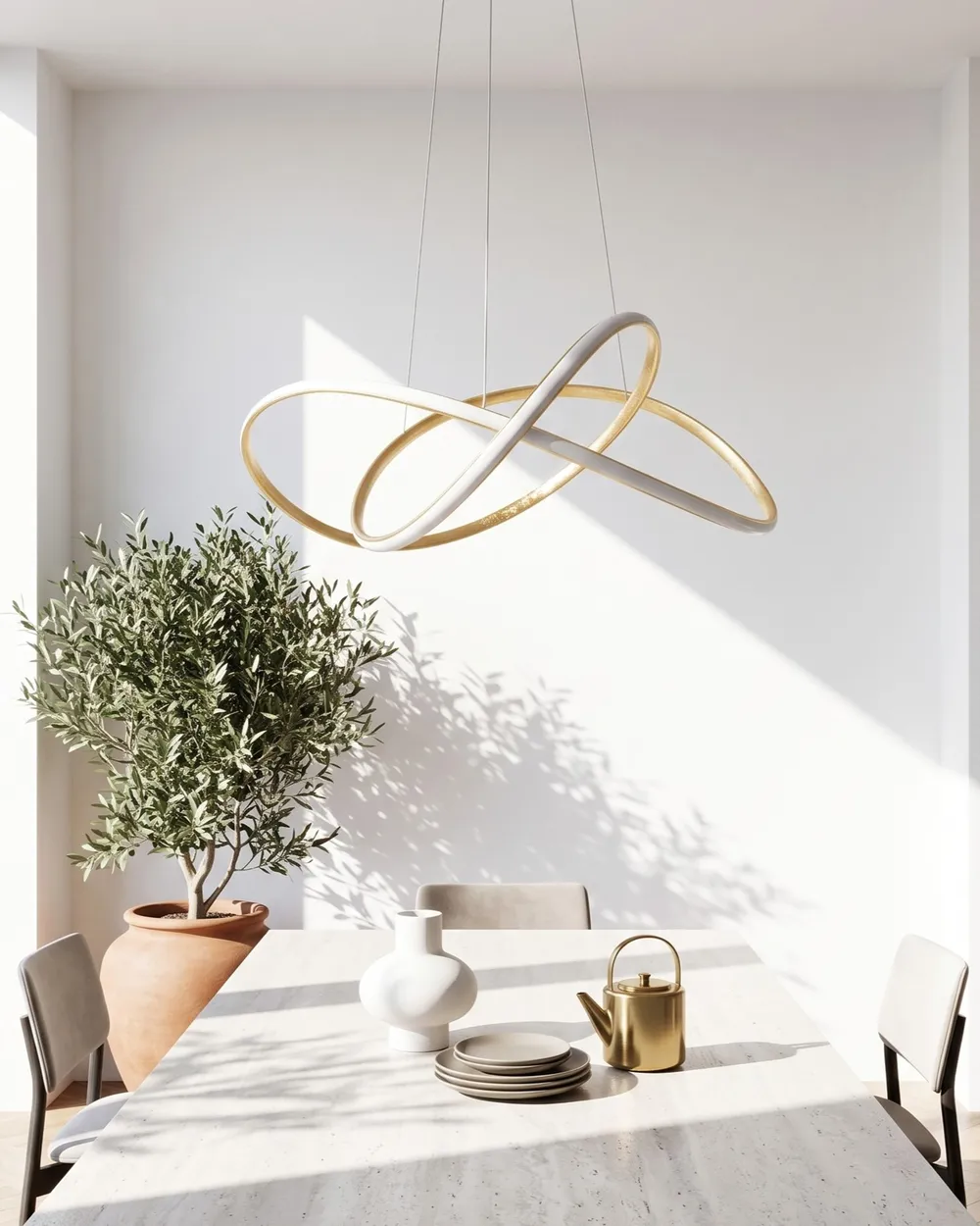 Lampadario LED TUMEN Metallo Oro_1149646