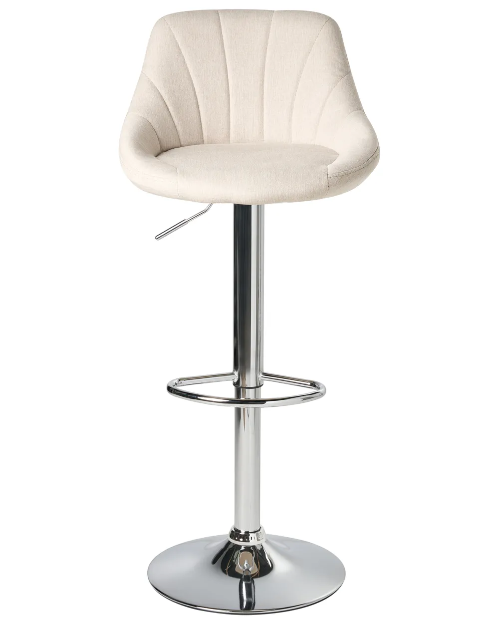 Set di 2 sgabelli da bar LUCCA Tessuto Beige chiaro_1011504
