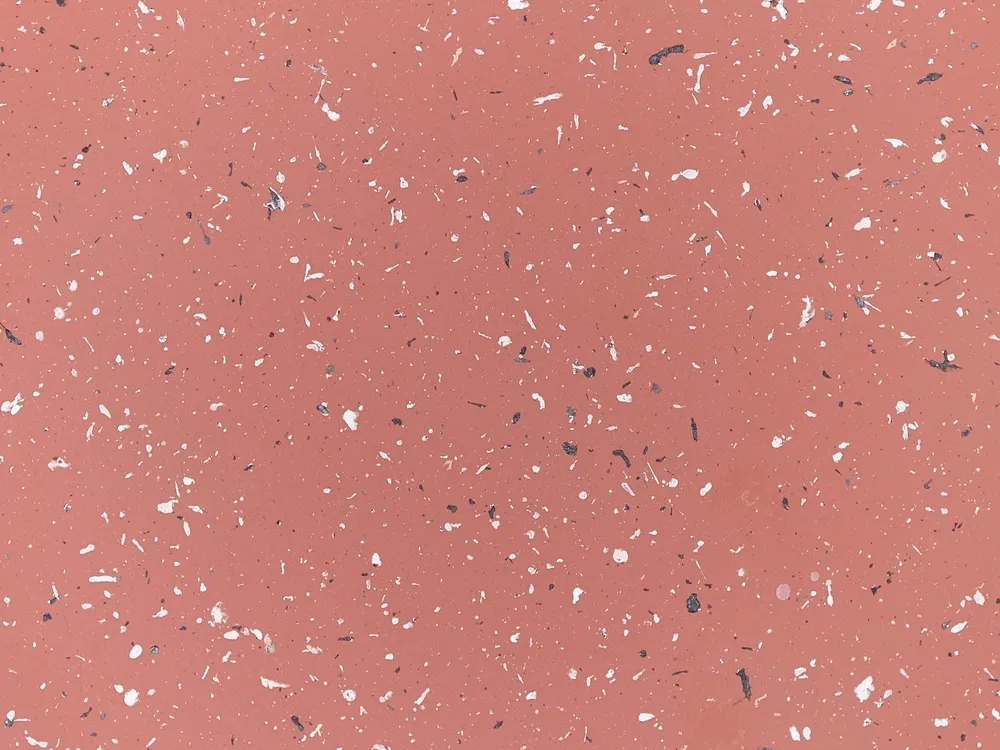 Side Table FALIRO 37 cm 37 cm Terrazzo Effect Red_932878
