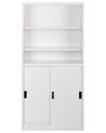 2 Door Storage Cabinet with Shelves White MUSCOVITE_929629