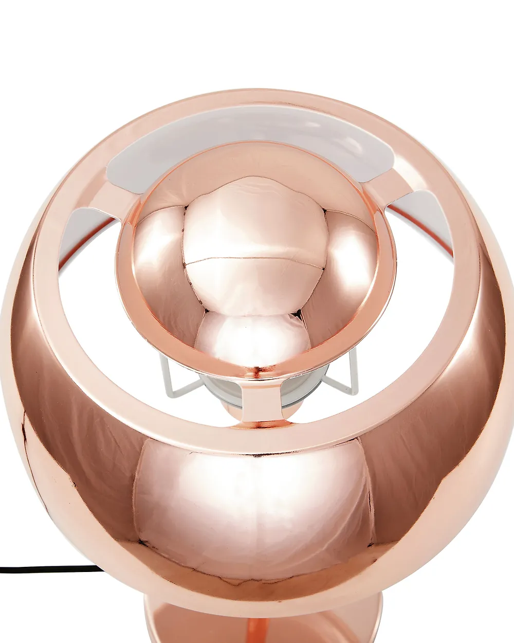 Beliani Tischlampe Im Industriedesign – Kupferfarben, E27 Fassung, 48 Cm Hoch, Mit Glühbirnen-Look