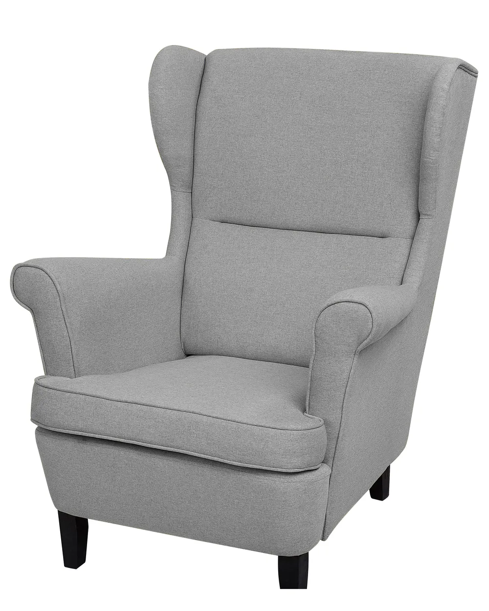 Poltrona Wingback ABSON Tessuto Grigio_747437