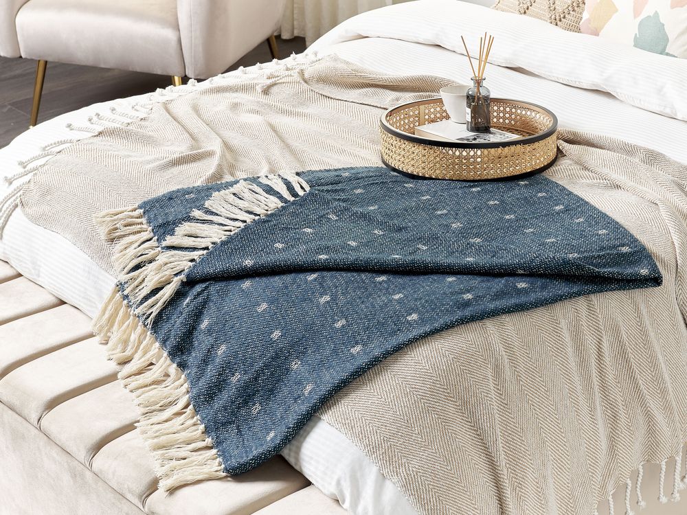 Dark navy blanket top