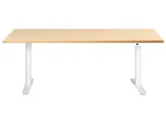 Electric Adjustable Standing Desk DESTINAS 180 cm 72 cm Light Brown/ White_1000434