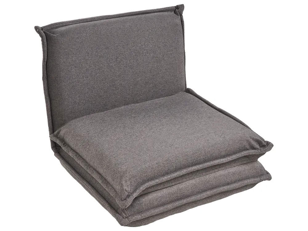 Single Sofa Bed DELLEN Fabric Dark Grey_1031388