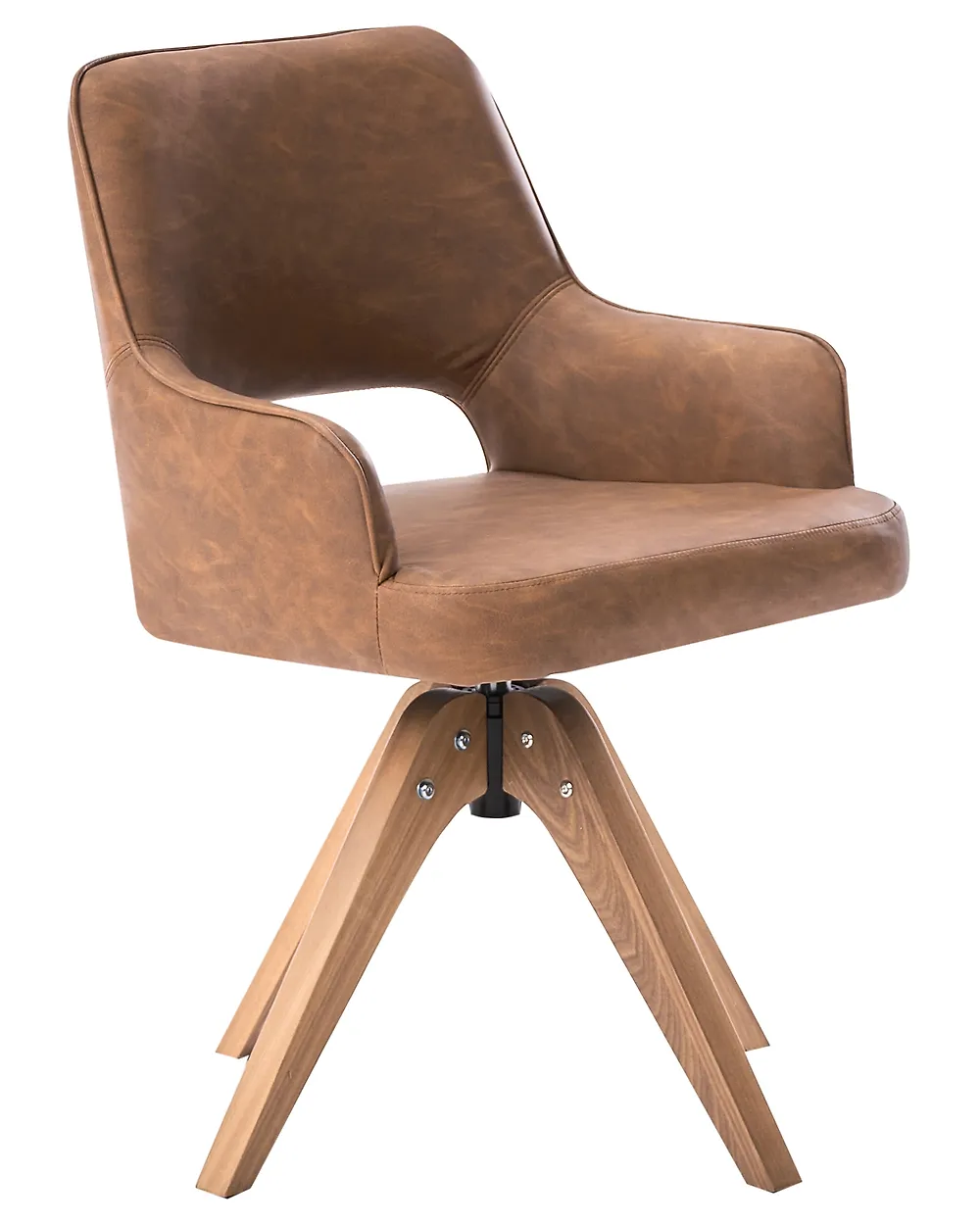Swivel Chair, MORAVIA, brown DEF