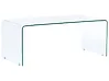 Coffee Table KENDALL Tempered Glass Transparent