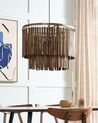 Mango Wood Pendant Lamp Dark KAVERI_867759