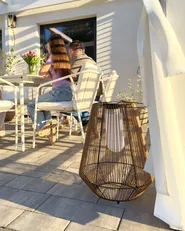Solar Powered Lantern LUSWISHI 68 cm Natural_1074590