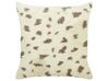 Kudde 2 st fuskpäls 45 x 45 cm beige KASRA_917438