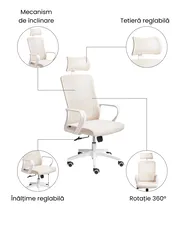 Scaun ergonomic MONARCH Bej_1073741