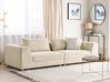 3-Sitzer Sofa sandbeige mit Kissen LERMON_887703