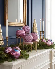 Set di 6 palline decorative ASTRAL Vetro Rosa_1093393
