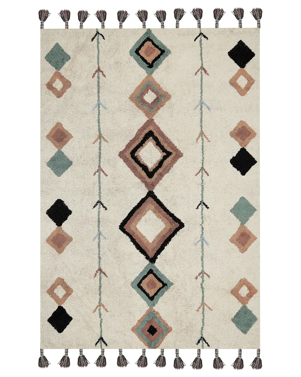 Tappeto ESKISEHIR Beige 140 x 200 cm Cotone