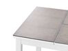 Ensemble de jardin 5 places en aluminium blanc et beige sable MESSINA_932089