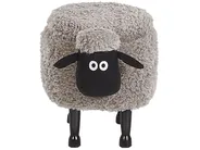 Pufa zwierzak ze schowkiem SHEEP Baranek Szary_783607