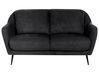 Sofa dla 2 osób EIBY Szenil Czarny