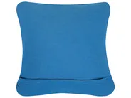 Cotton Macramé Cushion 45 x 45 cm Blue KARATAS_862824