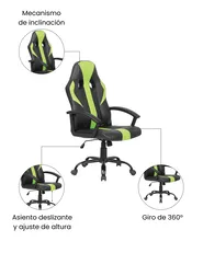 Silla de oficina SUCCESS Piel sintética Verde lima_1059699