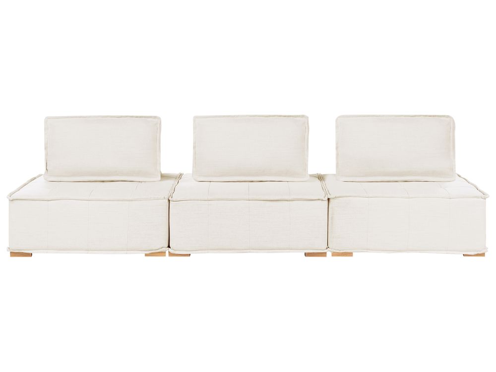 Modular Sofa 3 Seater TIBRO Fabric Off-White