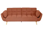 Divano letto 3 posti ASBY Tessuto Arancione_1079510