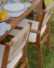 Garden Dining Table JACO 180 cm 100 cm Acacia Wood Light Brown_1074485