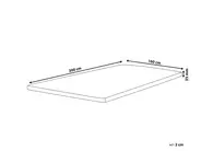 Materac nawierzchniowy z pianki poliuretanowej RESTFUL 160 x 200 cm_972276