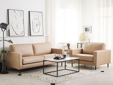 4-seters sofagruppesett beige SAVALEN 