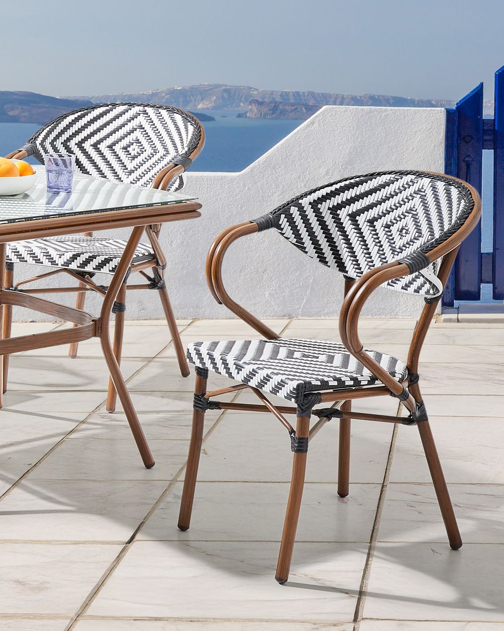 Rattan Sintético Sedie Per Esterno In Rattan Set Di Sedie Da