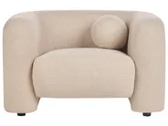Set da salotto 4 posti LEIREN Bouclé Beige_920740