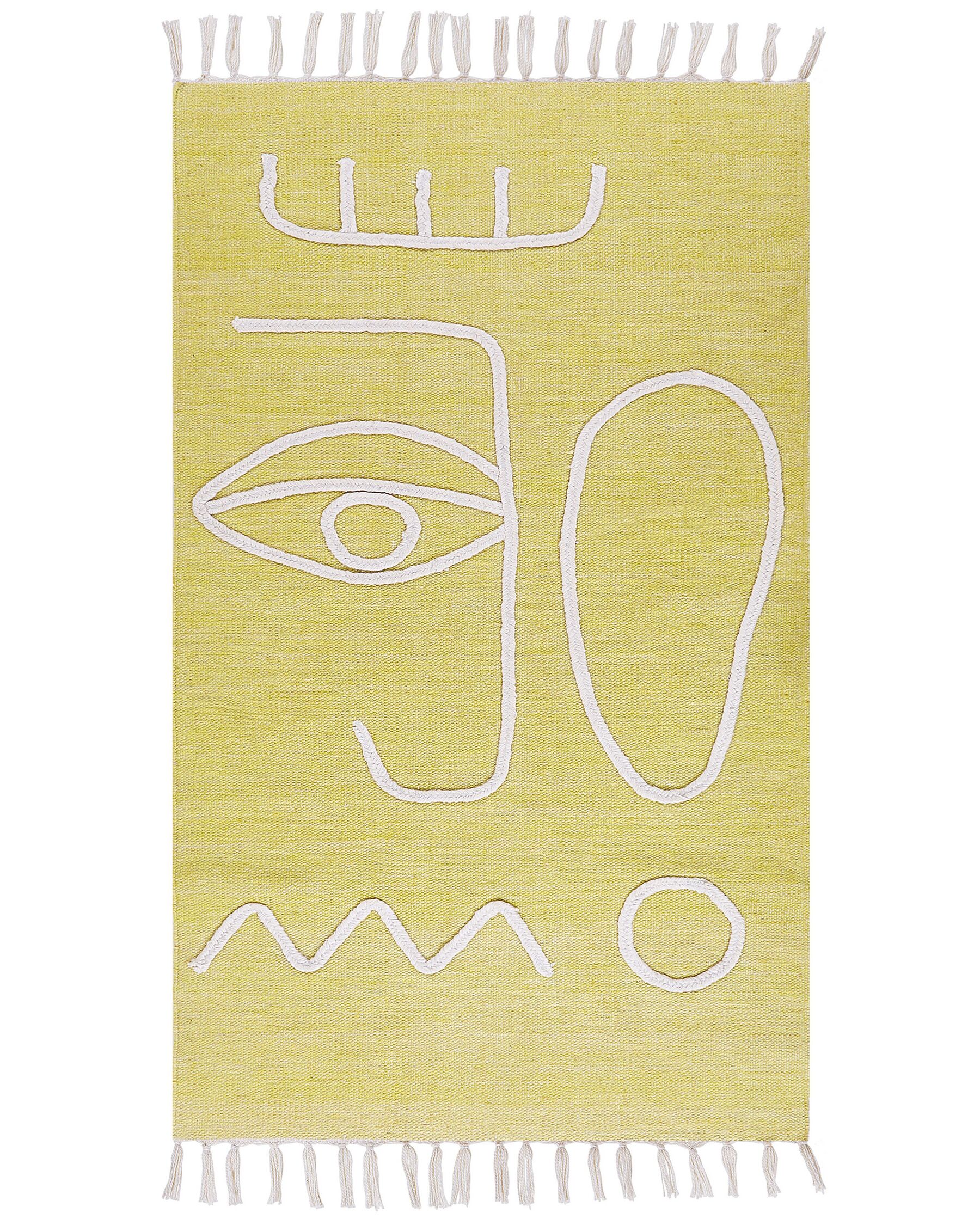 Venkovní koberec 80 x 150 cm žlutý YAVU_852433