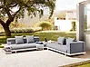 Conjunto esquinero de jardín 5 plazas MISSANELLO Gris