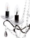 5 Light Crystal Chandelier Black TIEDA_740245