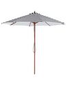 Garden Parasol ⌀ 2.6 m Black and White FERENTILLO_735608