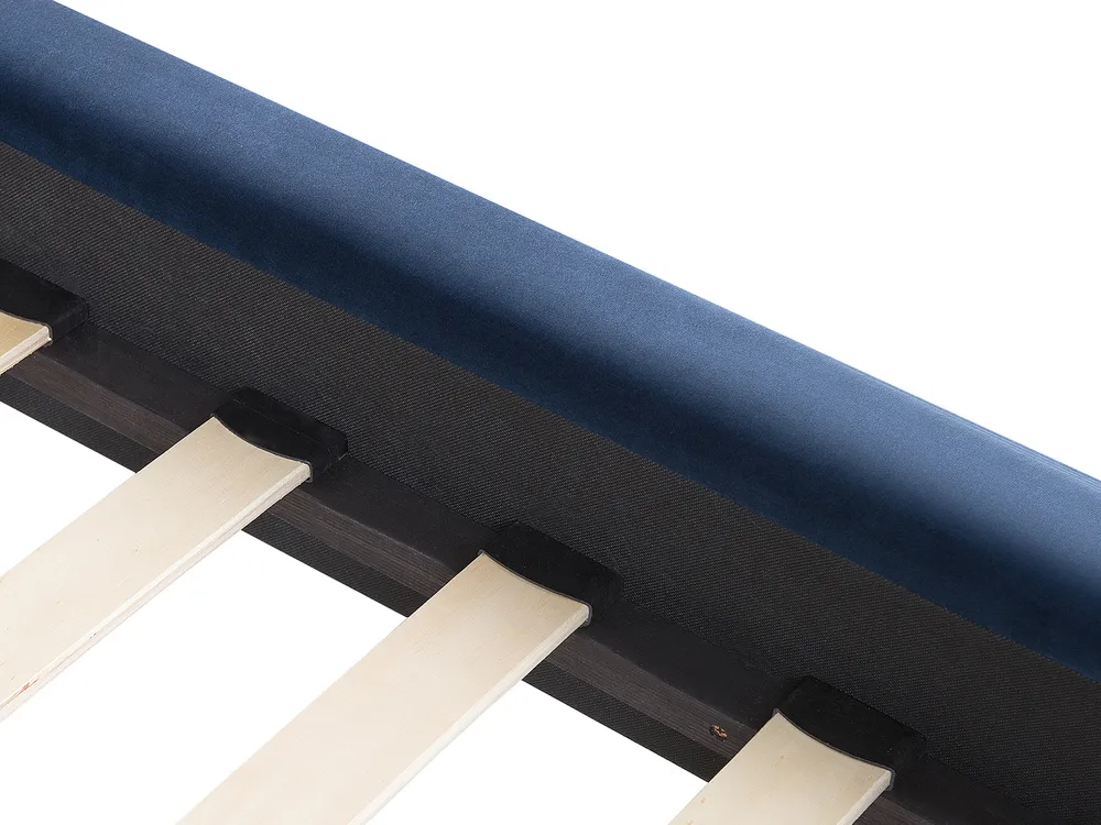 Letto Velluto MARVILLE 180 x 200 cm Blu marino_762684