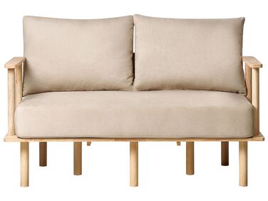 Soffa 2-sits tyg beige ASKER