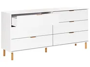 Komoda 6 szuflad WALPOLE Biały_949826