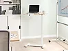 Manual Adjustable Laptop Stand SCHOLA 70 cm x 40 cm Light Brown/ White