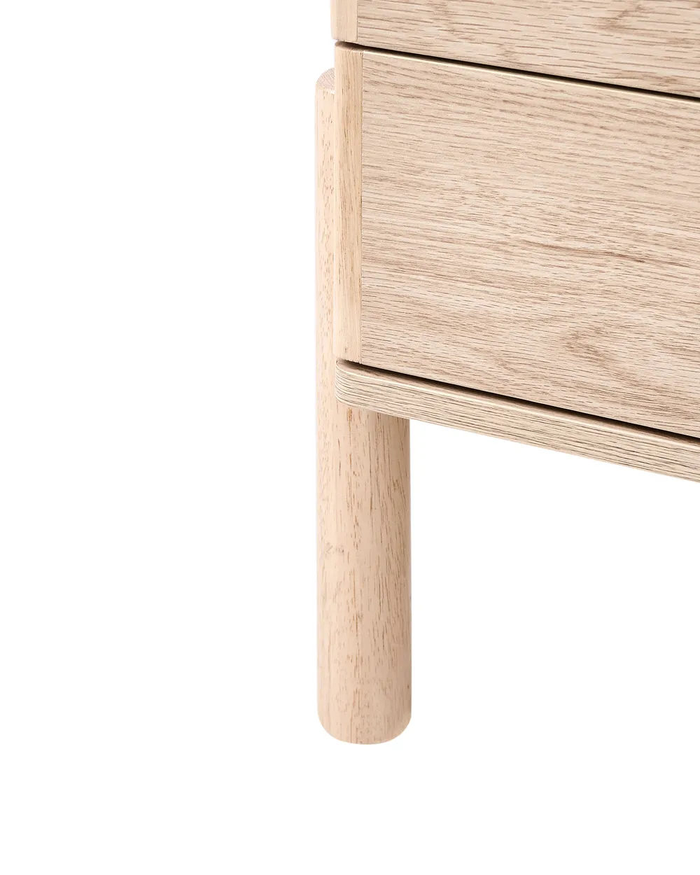 2 Drawer Bedside Table COLLINS Light Brown_1038541