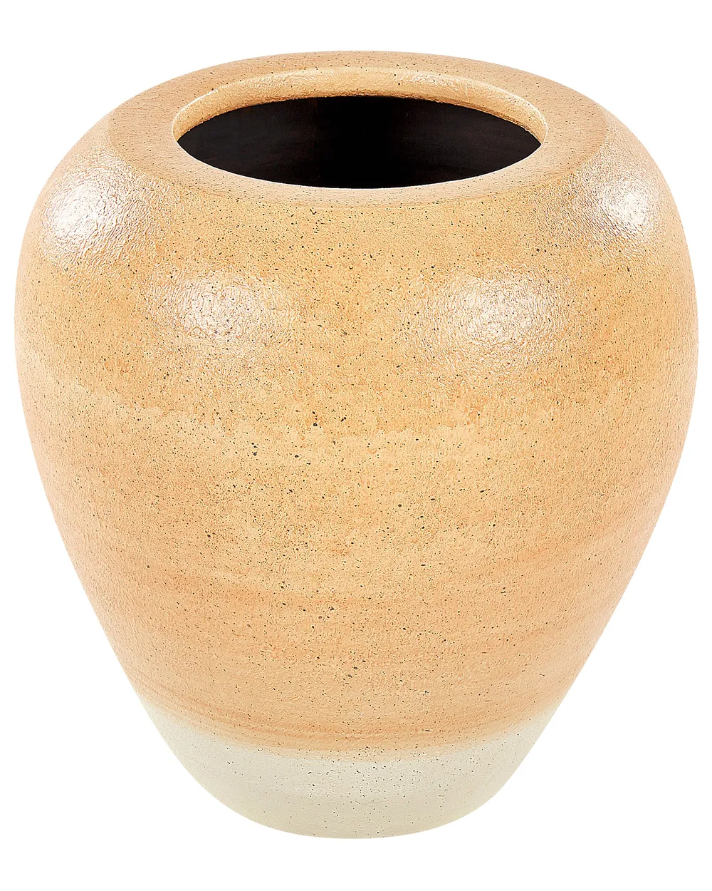 Wazon dekoracyjny SKIONE 34 cm Ceramika Jasnobrązowy
