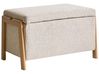Upholstered Storage Bench EDLAND Fabric Beige