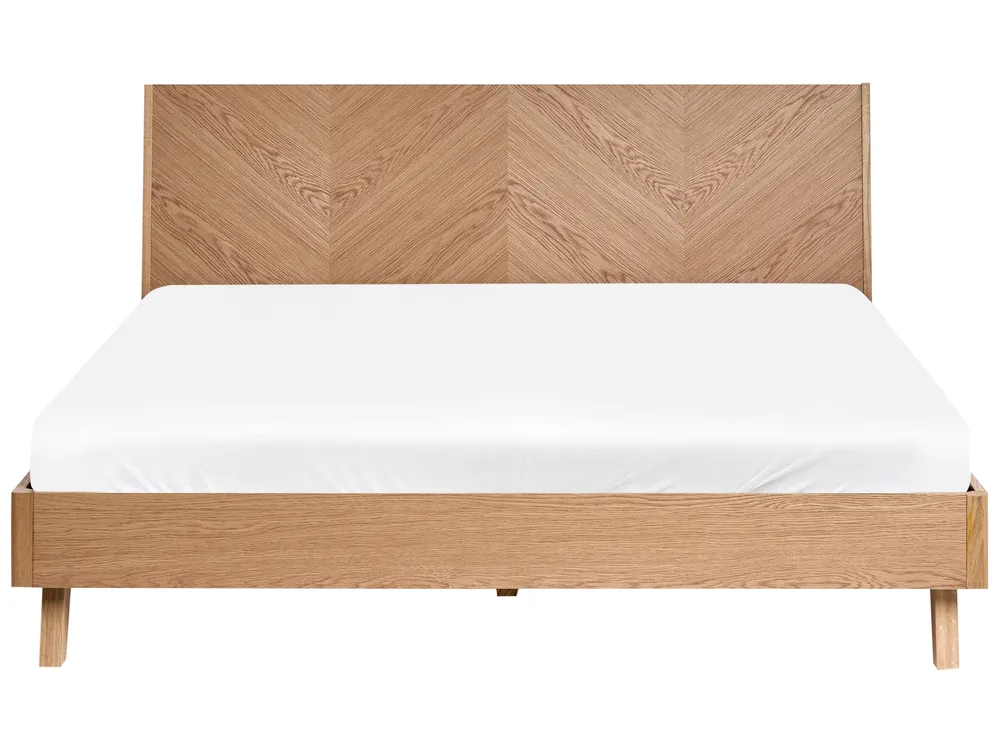 Bed WIZERNES 180 x 200 cm (EU Super King) Light Oak_1055791