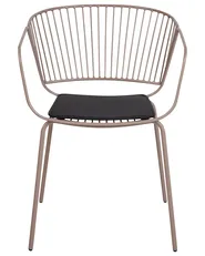 Set of 2 Dining Chairs RIGBY Metal Beige_907866