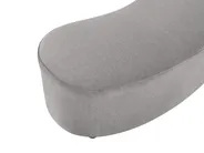 Sofa AMAL mit Ottomane Stoff Grau_1149731