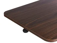 Regulowany stolik pod laptopa ACADEMIA 65 cm 48 cm z kółkami Ciemnobrązowy_946129