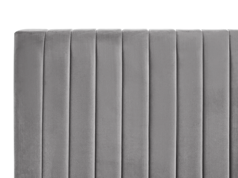 Ottoman Bed VION Velvet Grey 120 x 200 cm (EU Small Double)_1062864