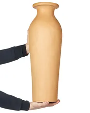 Decorative Vase MUAR 60 cm Ceramic Orange_893494