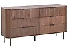 6 Drawer Chest BRADLEY Dark Brown