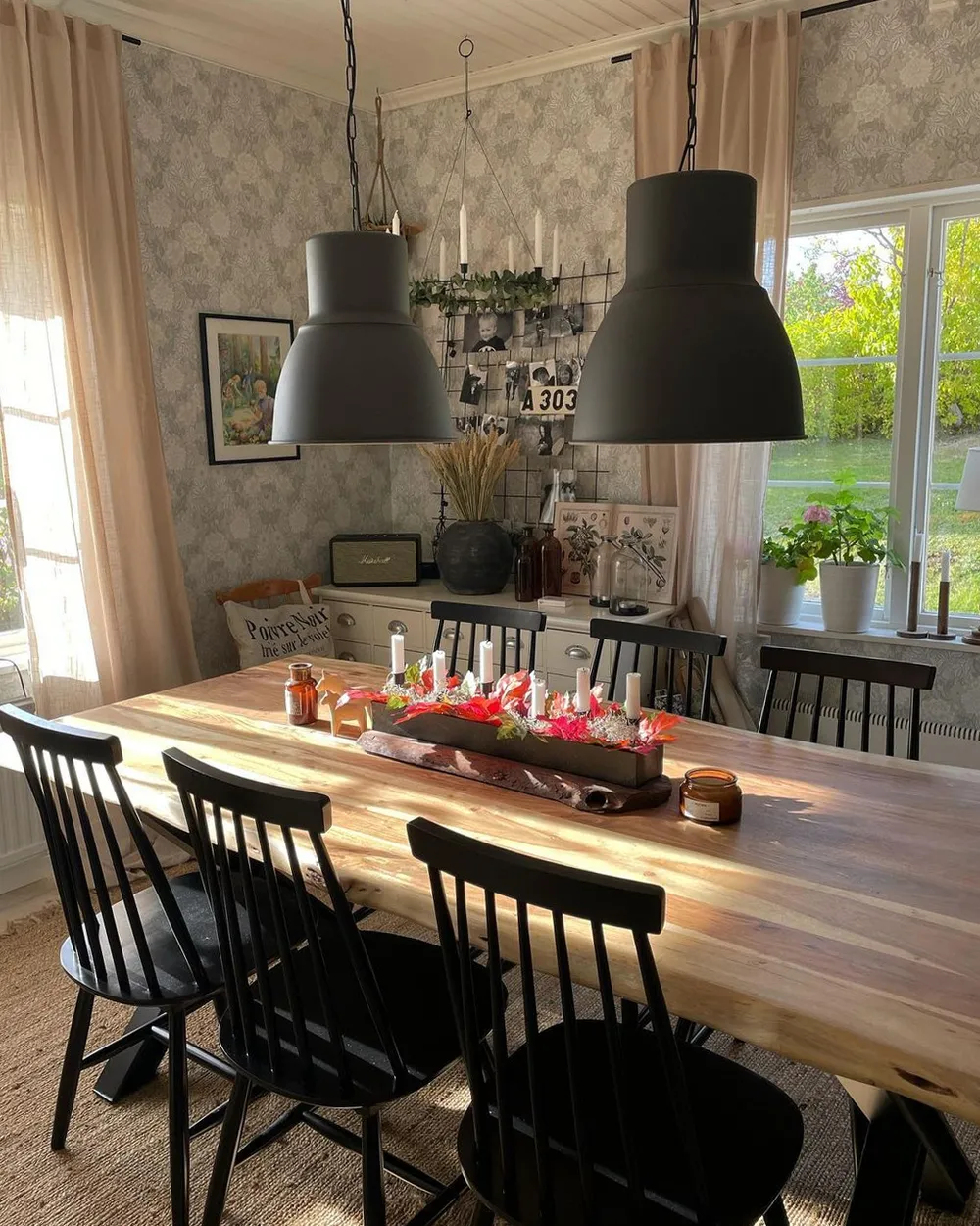 Set di 2 sedie da pranzo BURBANK Legno Nero_892173
